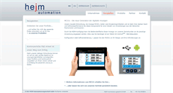 Desktop Screenshot of hejm.de